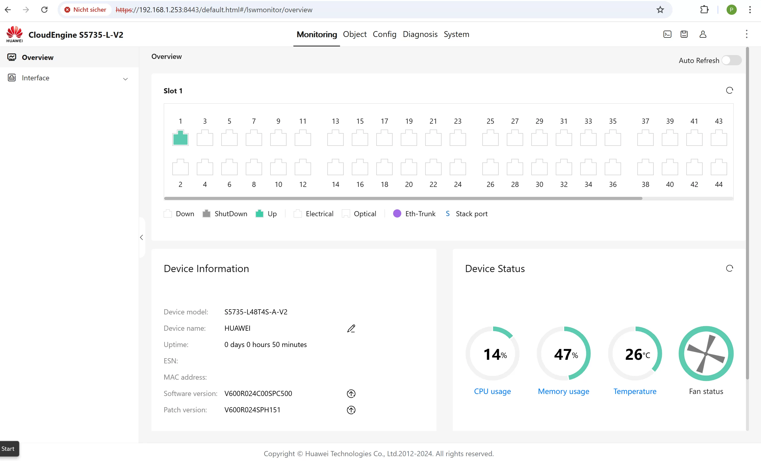 Huawei CloudEngine S5735-L48T4S-A-V2 Switch Bild 4